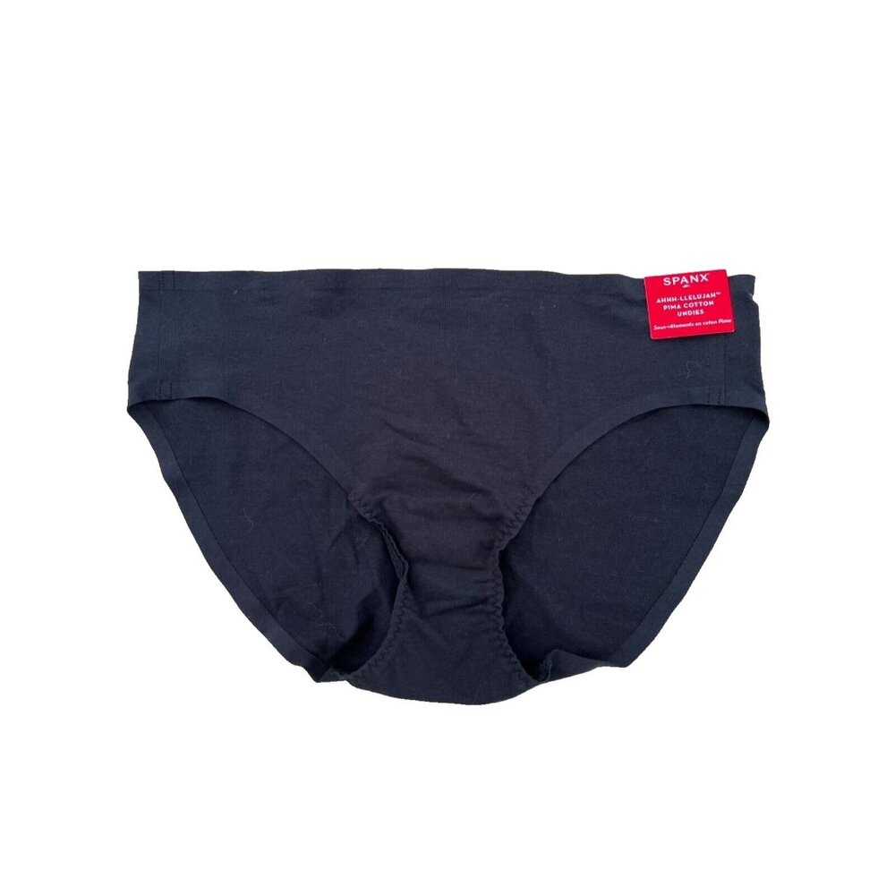 Spanx 40060R Pima Cotton Panty Underwear Black One Size